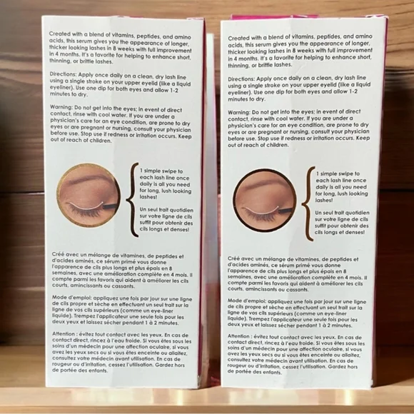 2x GrandeLASH Peptide Lash Enhancing Serum by Grande Cosmetics - 4 Month Supply - Picture 2 of 6